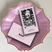 Tarot Nail Technician Roze Visitekaartje