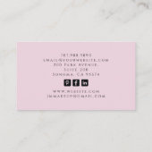 Tarot Nail Technician Roze Visitekaartje (Achterkant)