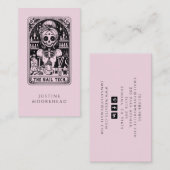 Tarot Nail Technician Roze Visitekaartje (Voorkant / Achterkant)