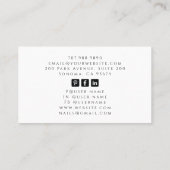 Tarot Nail Technician Visitekaartje (Achterkant)