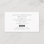 Tarot Nail Technician Visitekaartje (Achterkant)