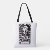 Tarot Nail Technician Visitekaartje Tote Bag (Achterkant)