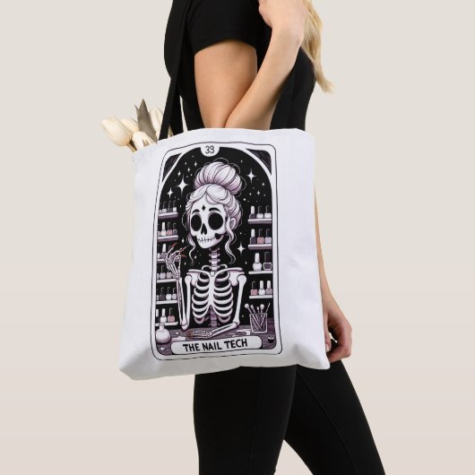 Tarot Nail Technician Visitekaartje Tote Bag (Dichtbij)