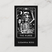 Tarot Nurse Black Visitekaartje (Voorkant)