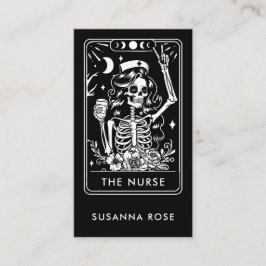 Tarot Nurse Black Visitekaartje