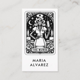 Tarot Nurse Black Visitekaartje