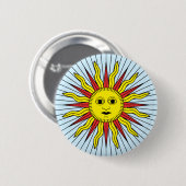 Tarot of Marseille Sun-symbool (#19) Ronde Button 5,7 Cm (Voorkant /achterkant)