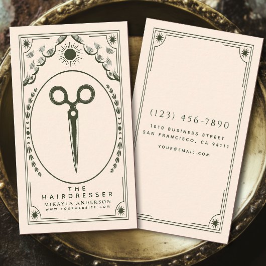 Tarot Olive  Hair Stylist Visitekaartje