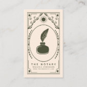 Tarot Olive  Notaris Visitekaartje (Voorkant)