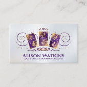 Tarot / Oracle kaarten gouden ornament Visitekaartje (Voorkant)