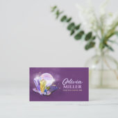 Tarot / Oracle kaarten met kristallen bol en krist Visitekaartje (Staand voorkant)