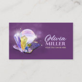 Tarot / Oracle kaarten met kristallen bol en krist Visitekaartje (Voorkant)