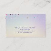 Tarot / Oracle kaarten met maan en kristallen Visitekaartje (Achterkant)