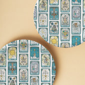 Tarot Patterned Baby Shower  Papieren Bordje