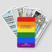 Tarot Pride Maand Sterkte Diversiteit Regenboog Vl Pokerkaarten (Achterkant)
