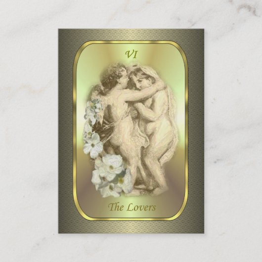Tarot Profile Cards - de Lovers Visitekaartje (Voorkant)