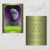 Tarot Profile Cards - de maan Visitekaartje (Voorkant / Achterkant)