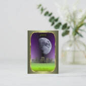 Tarot Profile Cards - de maan Visitekaartje (Staand voorkant)