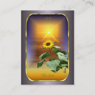 Tarot Profile Cards - De zon Visitekaartje