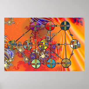 Tarot Qabbalah van WG Grey Poster