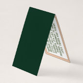 Tarot Reader Folded Visitekaartje (Achterkant)