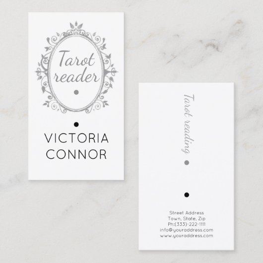 Tarot Reader Psychisch Medium Energy Healing Visitekaartje (Voorkant / Achterkant)