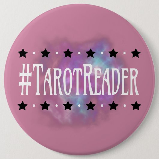 #Tarot Reader Roze 6 in. Knoop Ronde Button 6,0 Cm (Voorkant)