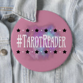#Tarot Reader Roze 6 in. Knoop Ronde Button 6,0 Cm (In situ)