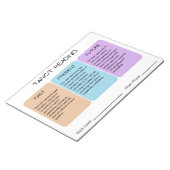 Tarot Reading 11 x 8,5-inch Notitieblok (Schuin)