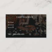 TAROT READING BEWERKBARE KAART VISITEKAARTJE (Voorkant)