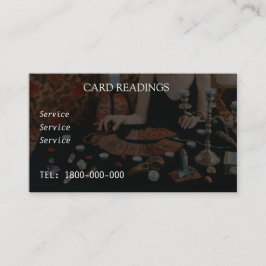 TAROT READING BEWERKBARE KAART VISITEKAARTJE