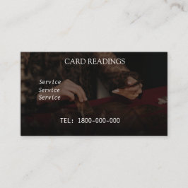 TAROT READING BEWERKBARE KAART VISITEKAARTJE