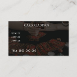 TAROT READING BEWERKBARE KAART VISITEKAARTJE