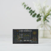 TAROT READING BEWERKBARE KAART VISITEKAARTJE (Staand voorkant)
