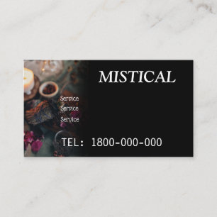 TAROT READING BEWERKBARE KAART VISITEKAARTJE