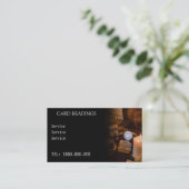 TAROT READING BEWERKBARE KAART VISITEKAARTJE (Staand voorkant)