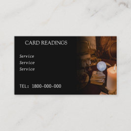 TAROT READING BEWERKBARE KAART VISITEKAARTJE