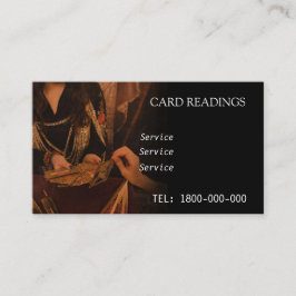 TAROT READING BEWERKBARE KAART VISITEKAARTJE