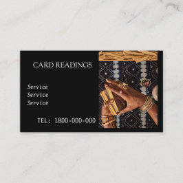 TAROT READING BEWERKBARE KAART VISITEKAARTJE
