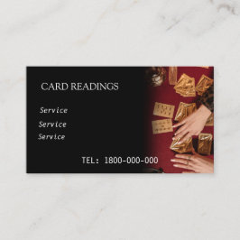 TAROT READING BEWERKBARE KAART VISITEKAARTJE