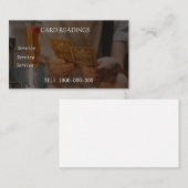 TAROT READING BEWERKBARE KAART VISITEKAARTJE (Voorkant / Achterkant)