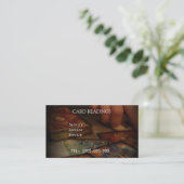 TAROT READING BEWERKBARE KAART VISITEKAARTJE (Staand voorkant)