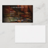 TAROT READING BEWERKBARE KAART VISITEKAARTJE (Voorkant / Achterkant)