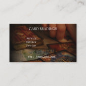 TAROT READING BEWERKBARE KAART VISITEKAARTJE (Voorkant)
