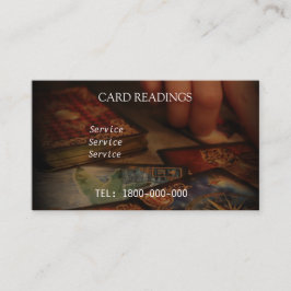 TAROT READING BEWERKBARE KAART VISITEKAARTJE