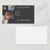 TAROT READING BEWERKBARE KAART VISITEKAARTJE (Voorkant / Achterkant)