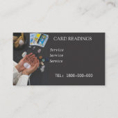 TAROT READING BEWERKBARE KAART VISITEKAARTJE (Voorkant)