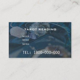 TAROT READING BEWERKBARE KAART VISITEKAARTJE