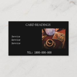 TAROT READING BEWERKBARE KAART VISITEKAARTJE