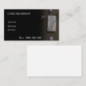 TAROT READING BEWERKBARE KAART VISITEKAARTJE (Voorkant / Achterkant)